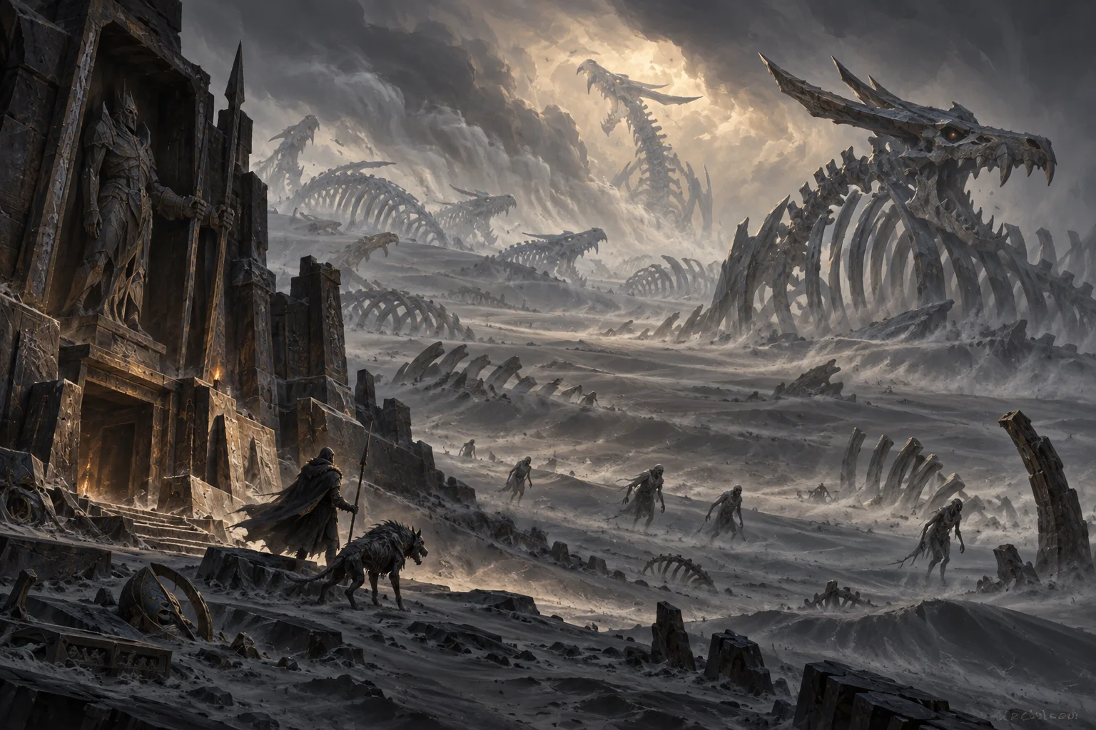 Concept illustration of The Ash Sea