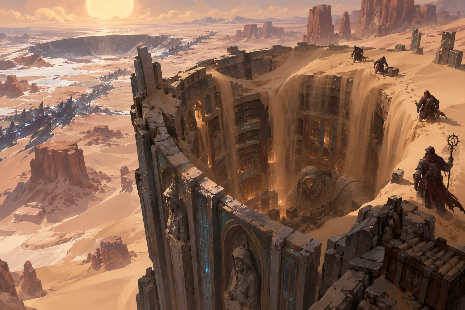 Concept illustration of The Buried Library