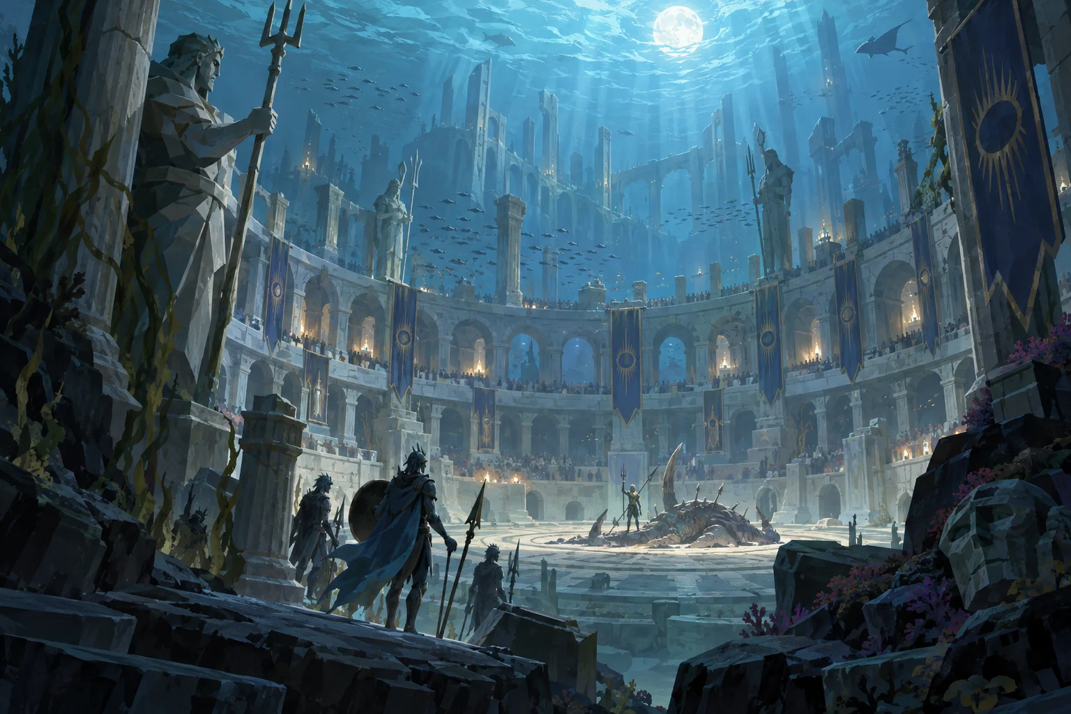 Concept illustration of The Drowned Coliseum