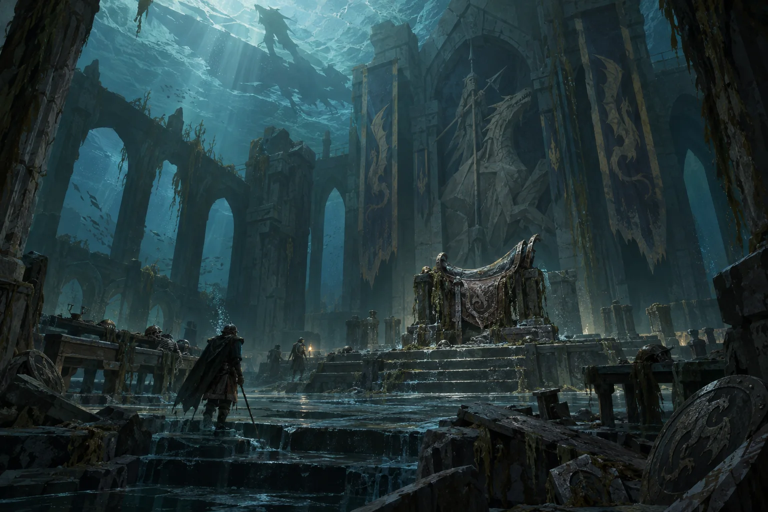 Concept illustration of The Drowned Rider Hall