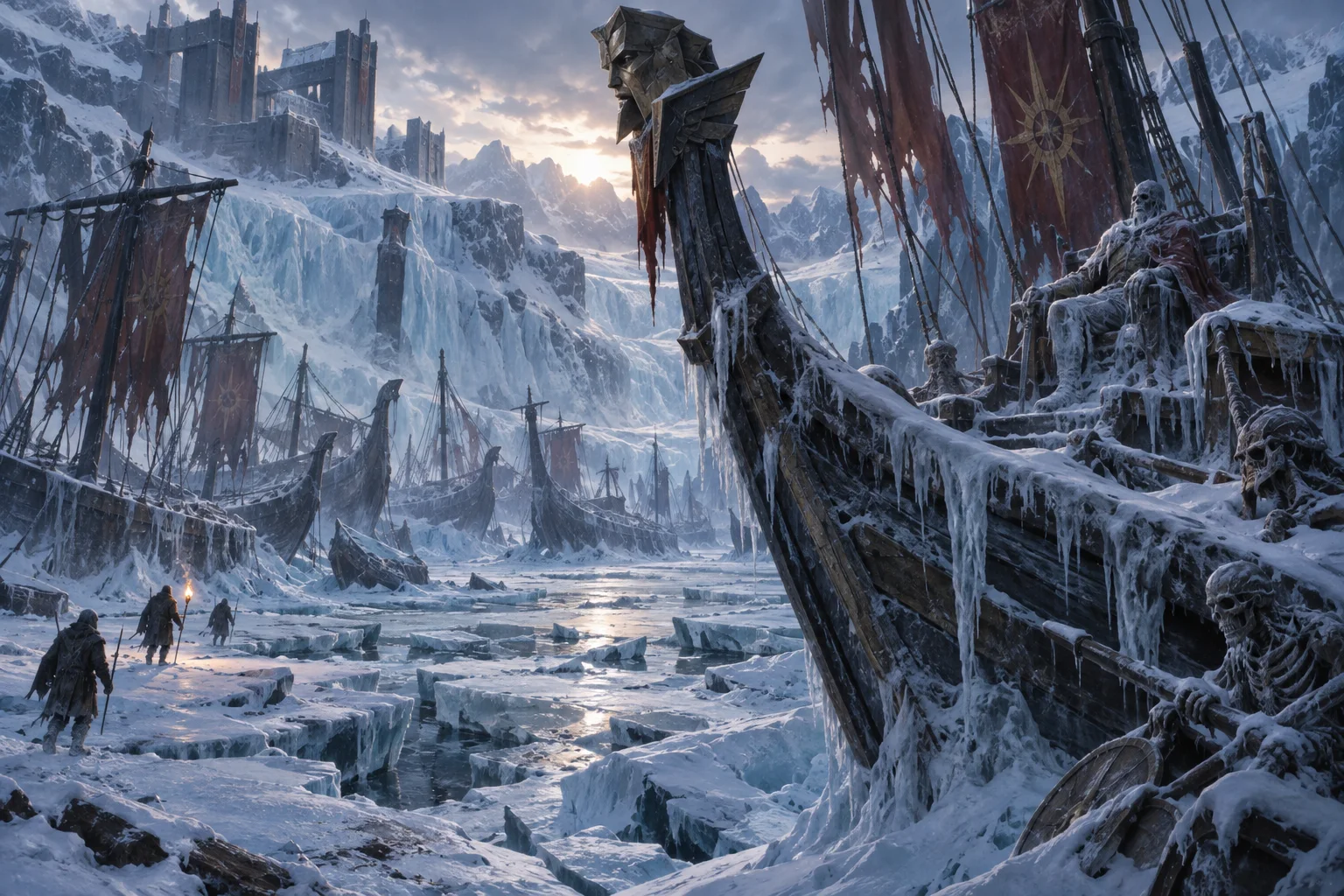 Concept illustration of The Frozen Fleet