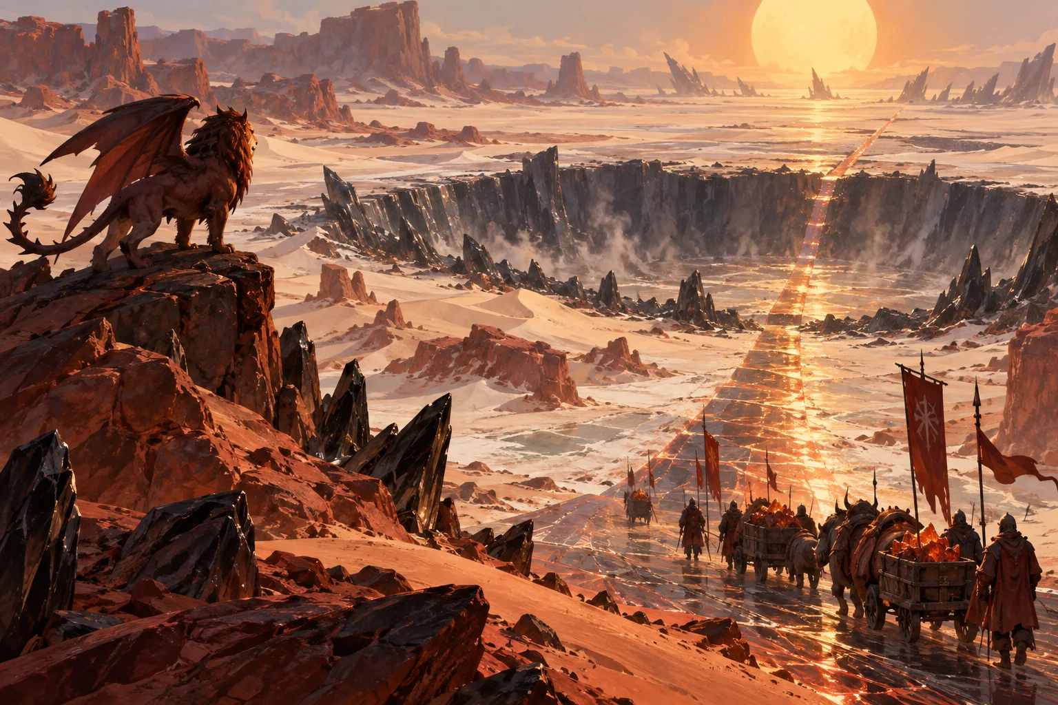Concept illustration of The Glass Road