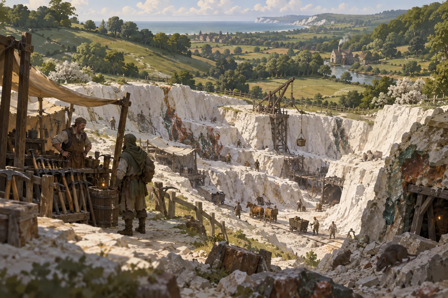 Concept illustration of The Chalk Pits