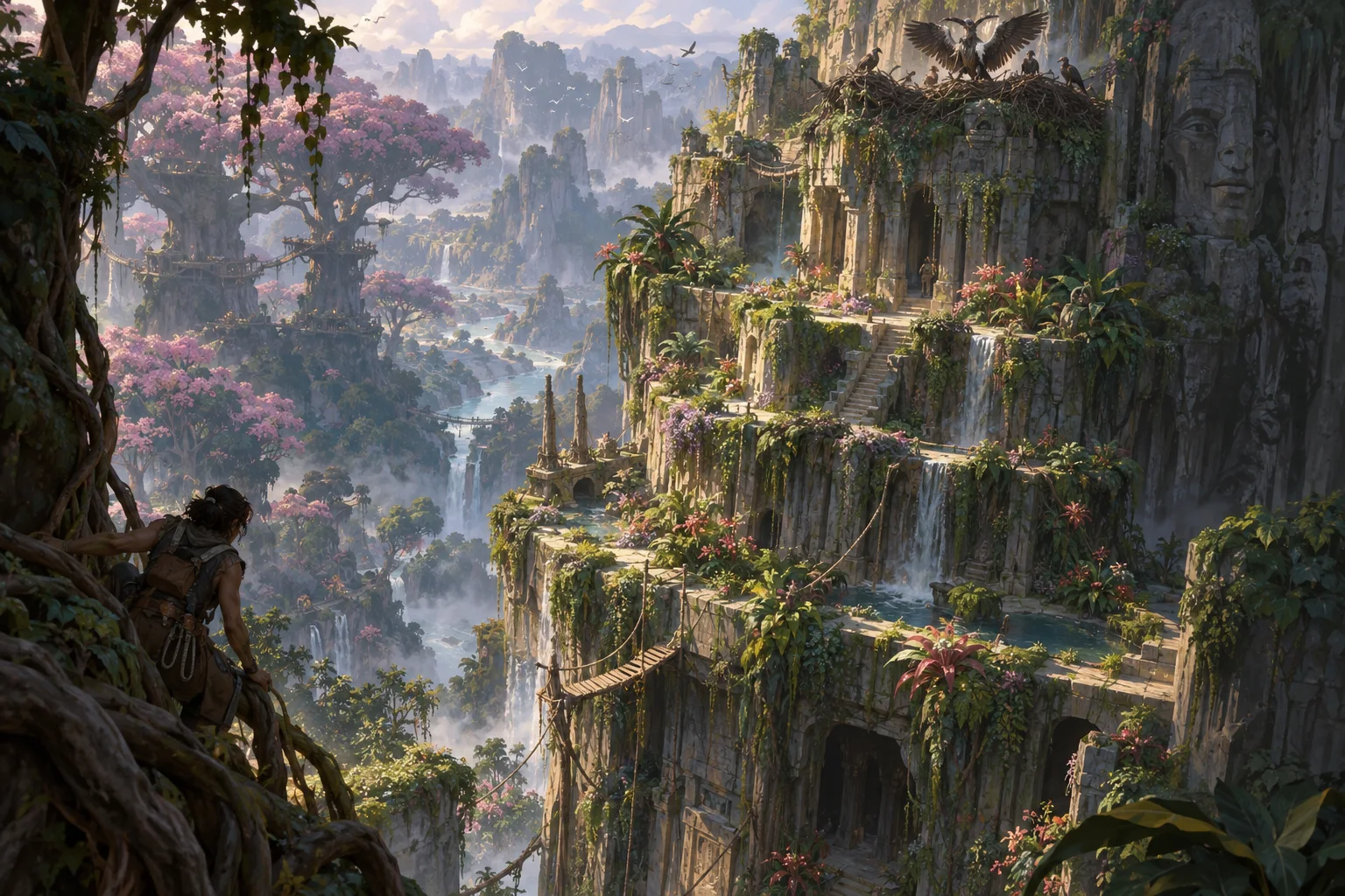 Concept illustration of The Hanging Gardens