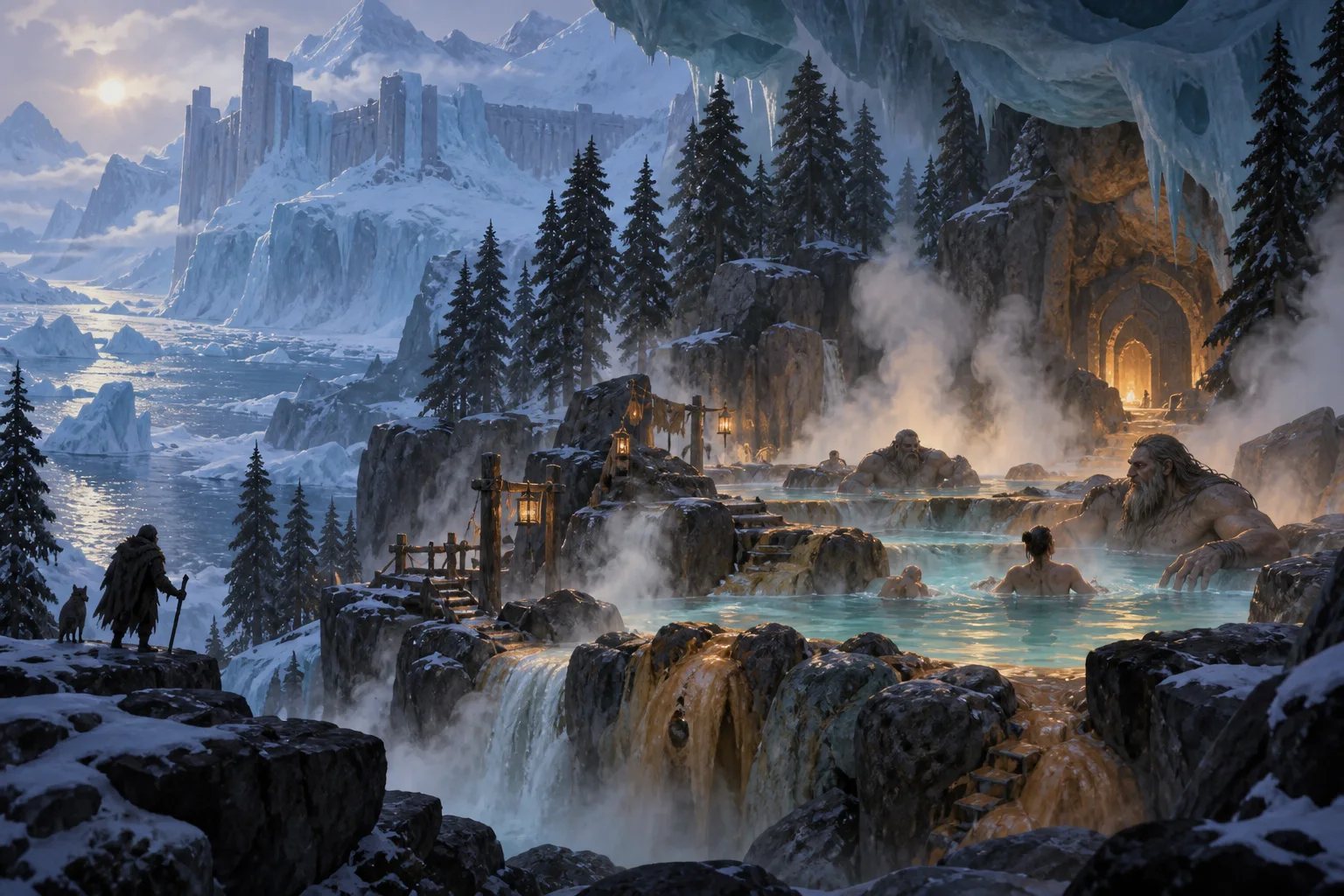 Concept illustration of The Hot Springs