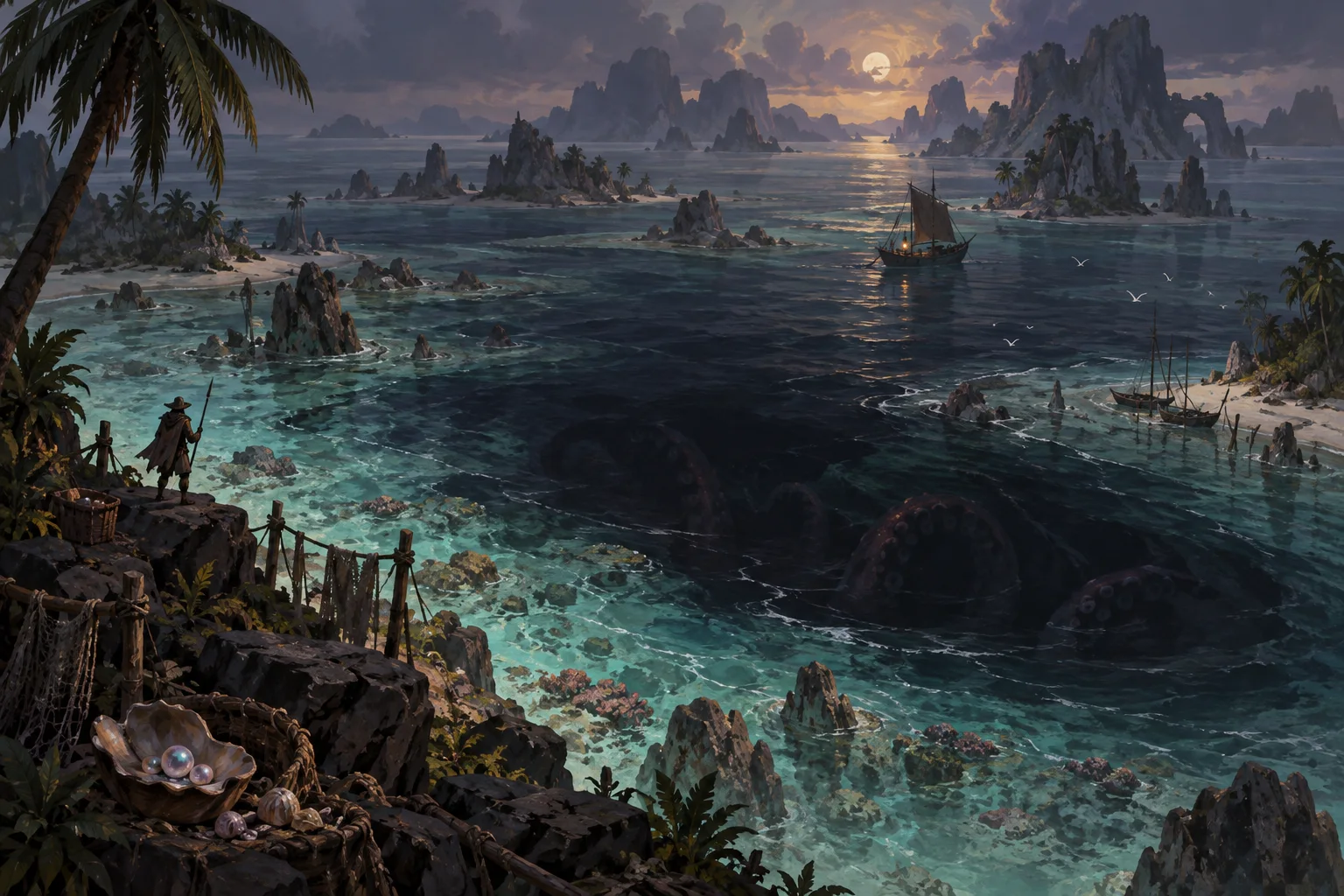 Concept illustration of The Kraken's Shoals