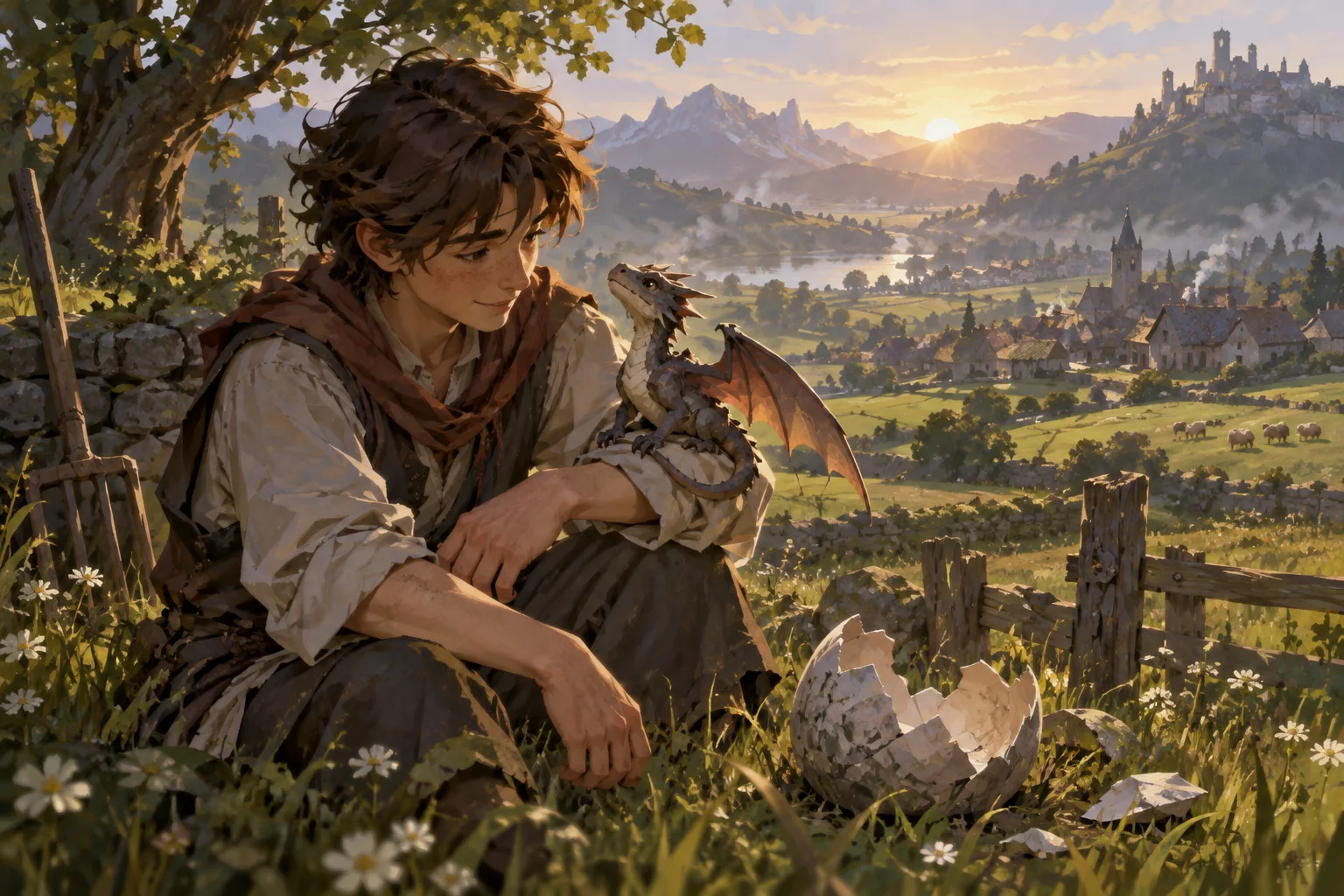 Concept illustration of The last dragon