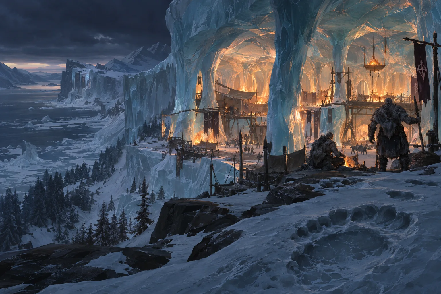 Concept illustration of The Long Night Camp