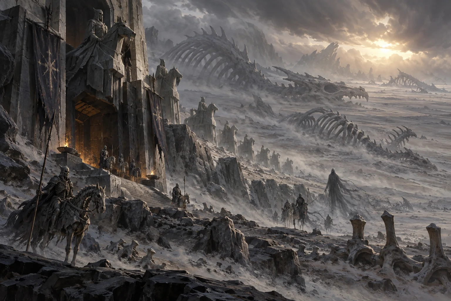 Concept illustration of The Rider Tombs
