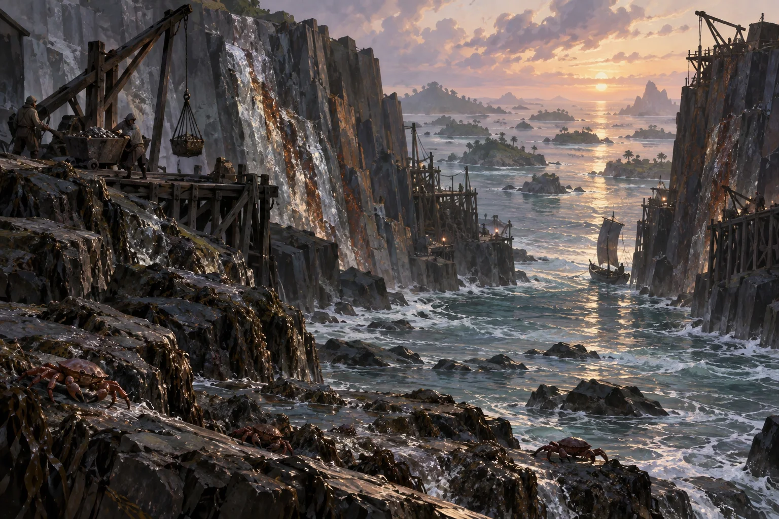 Concept illustration of The Salt Cut