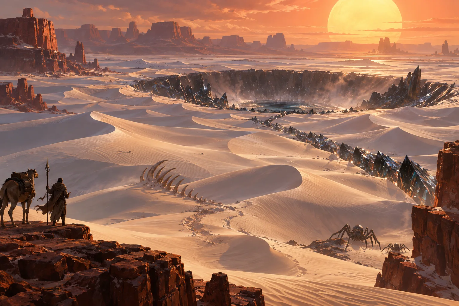 Concept illustration of The Singing Dunes