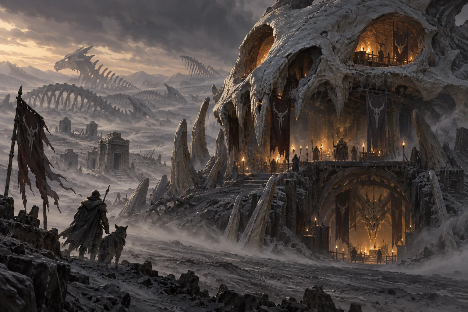 Concept illustration of The Skull Lodge
