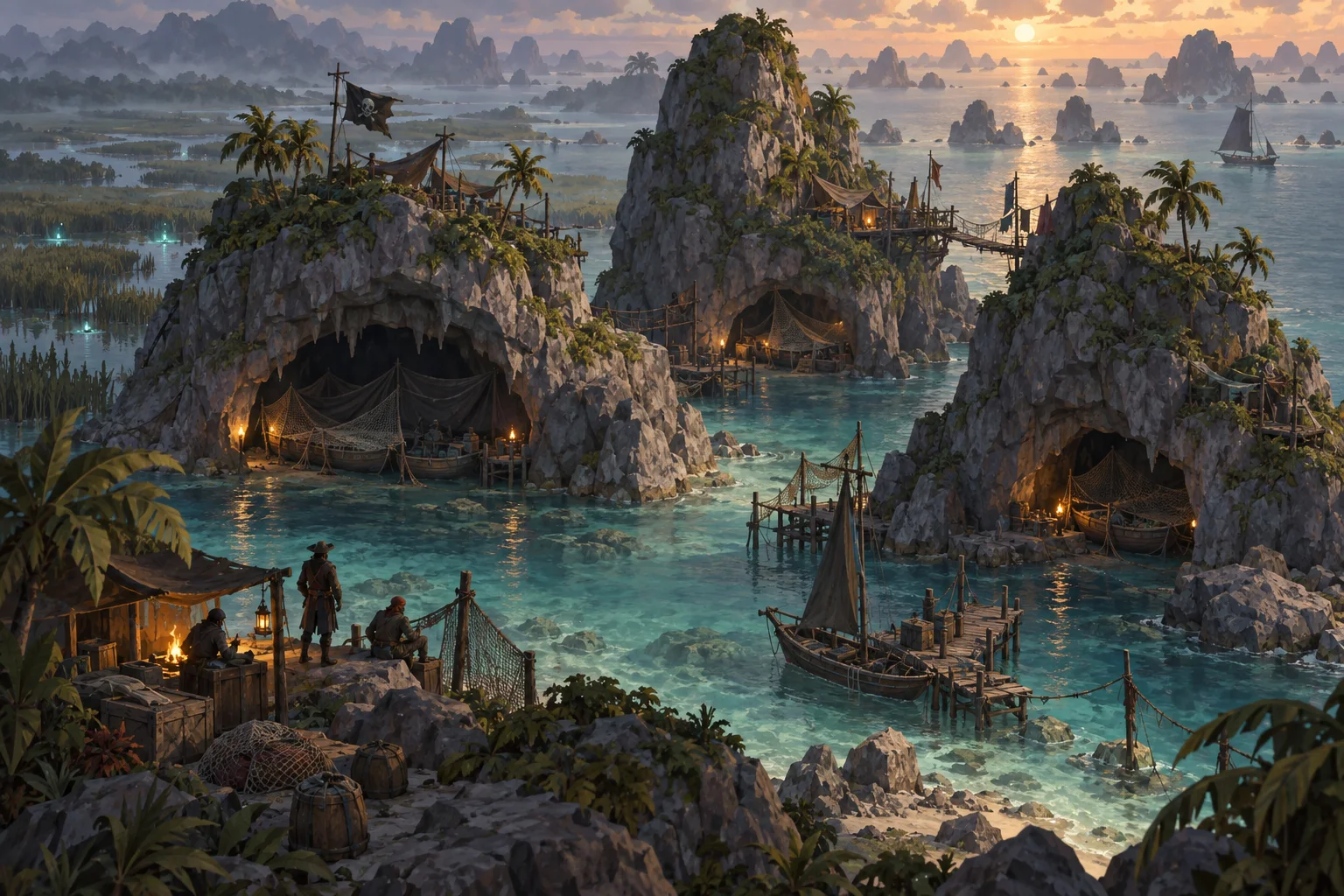 Concept illustration of Smugglers' Cays
