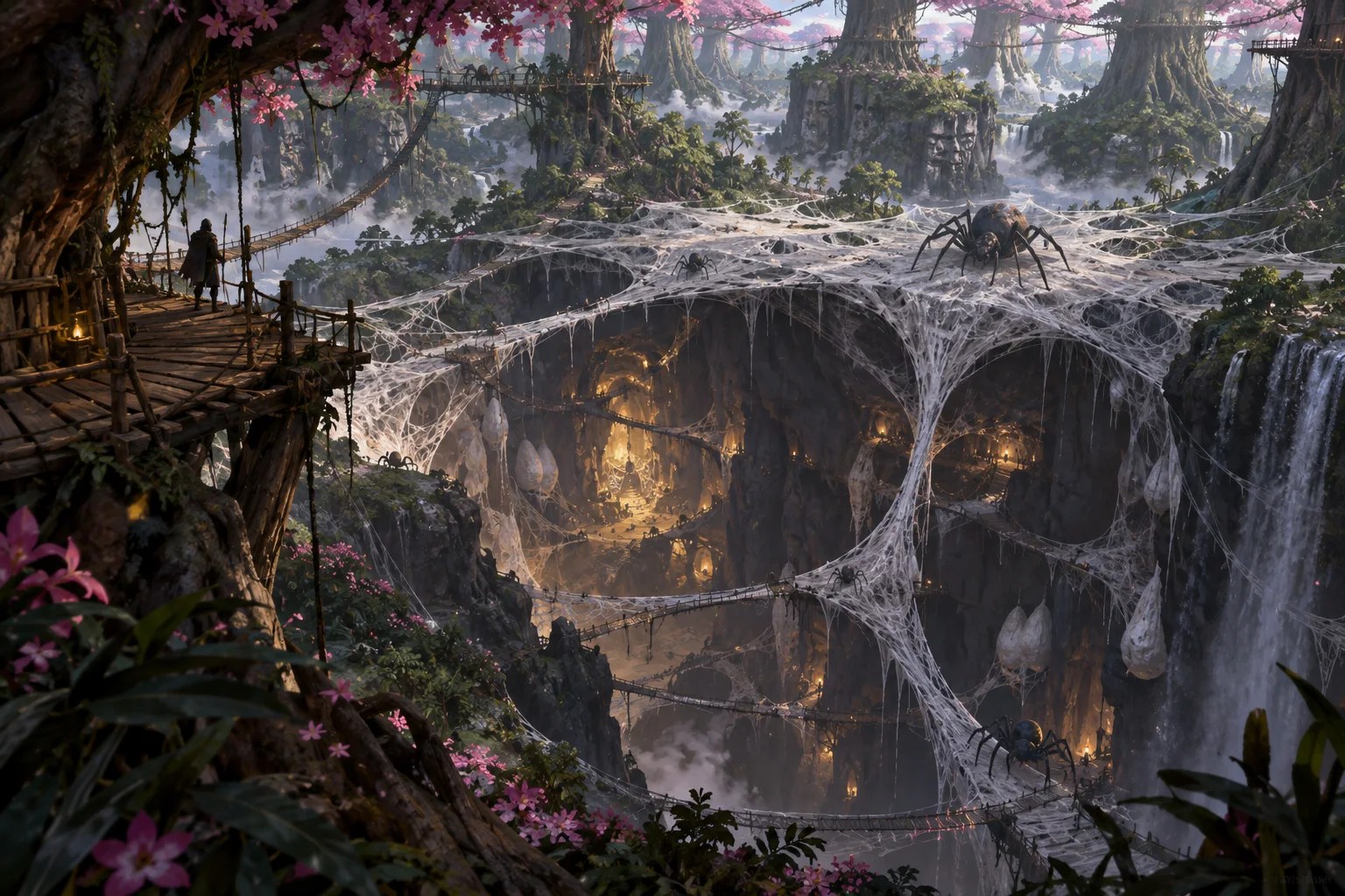 Concept illustration of The Spider Wells
