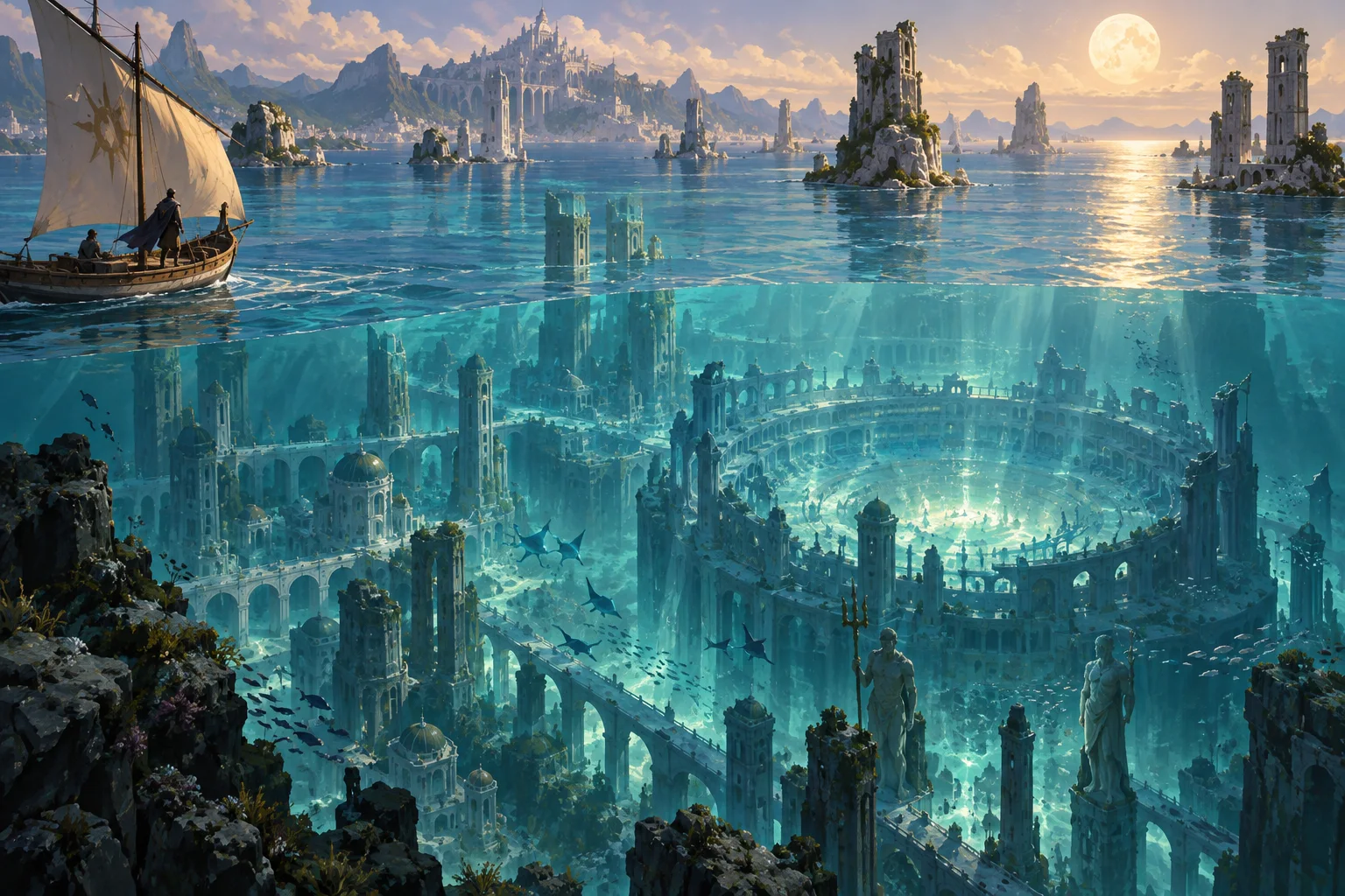Concept illustration of The Sunken Kingdom