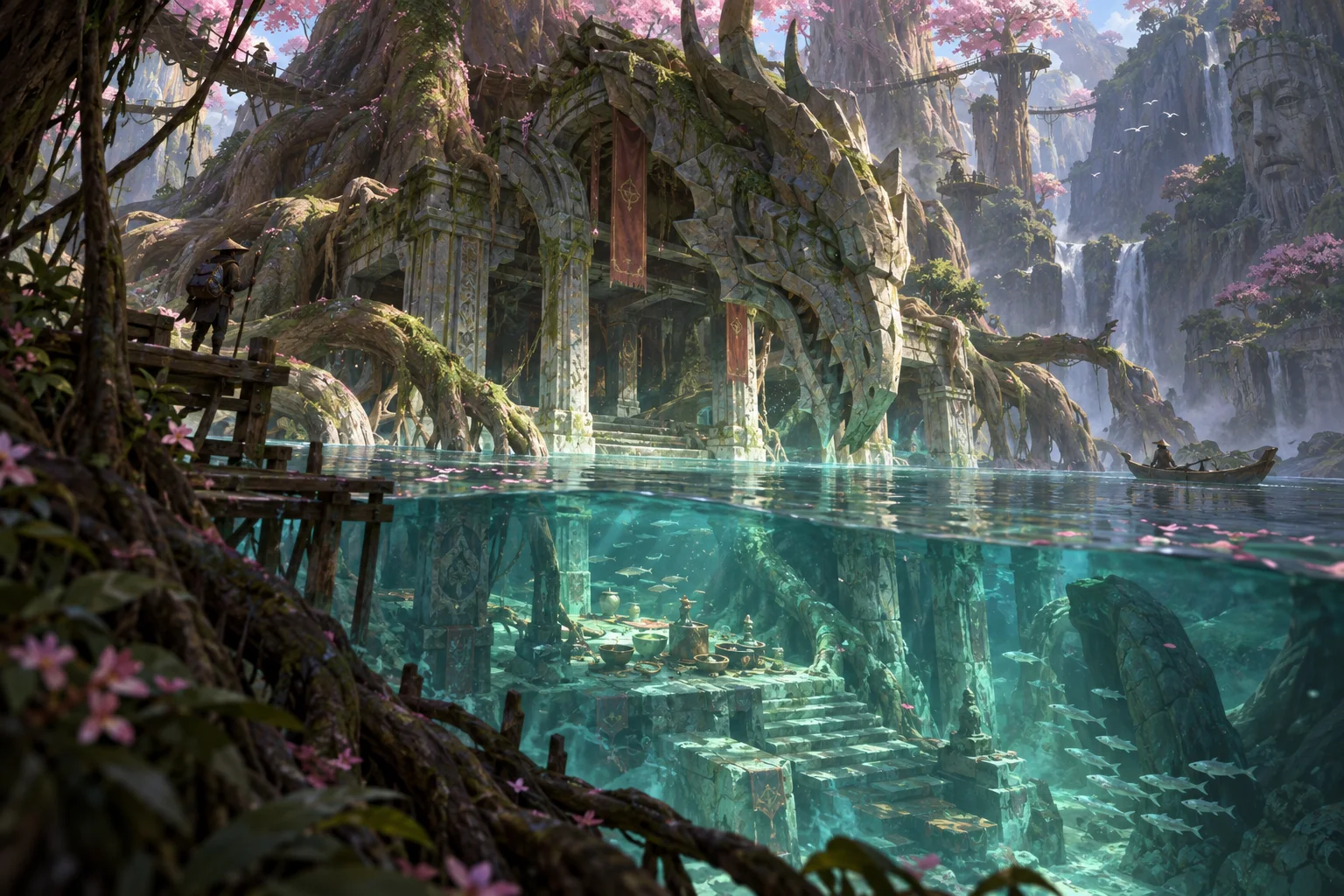 Concept illustration of The Sunken Shrine