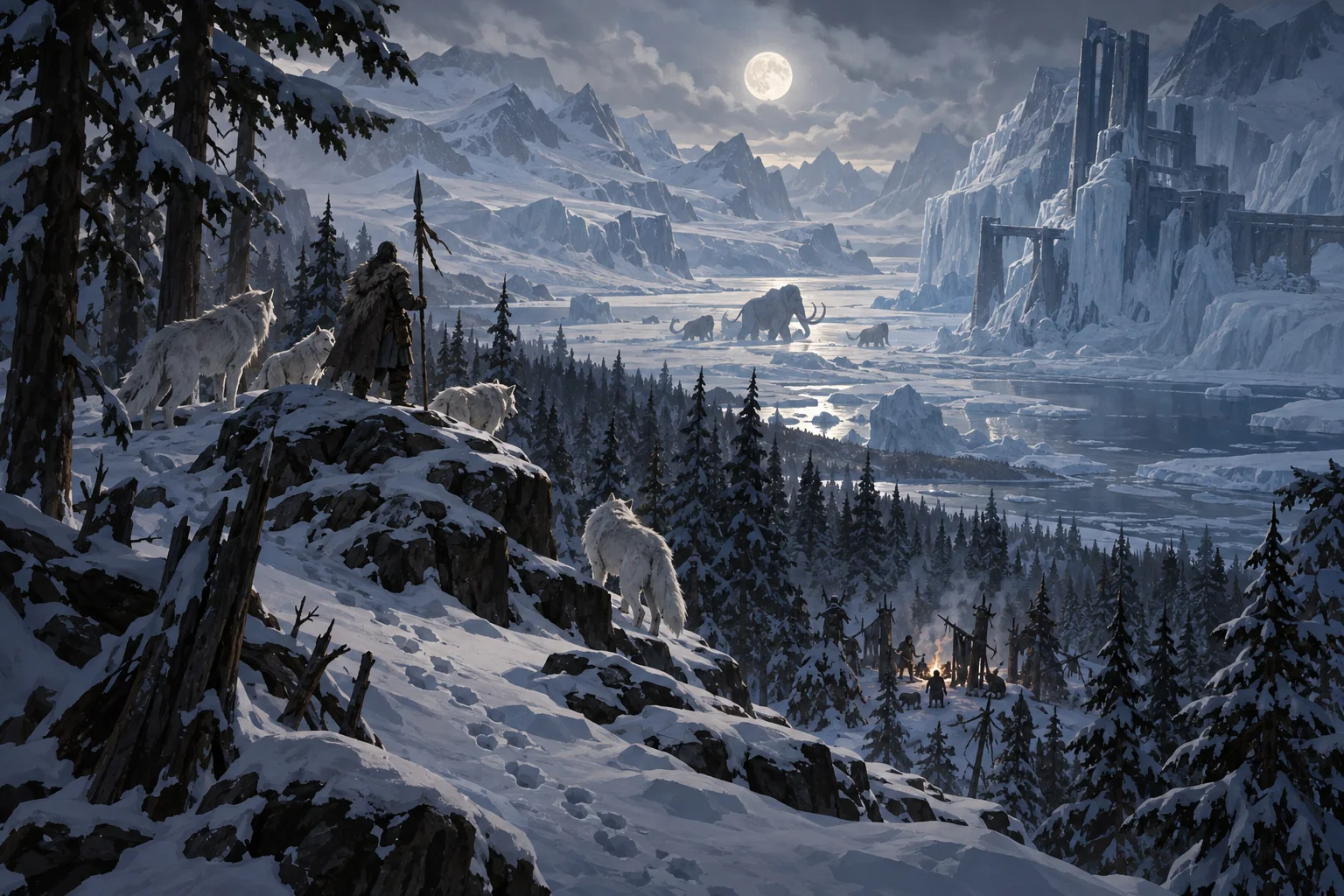 Concept illustration of The White Pines