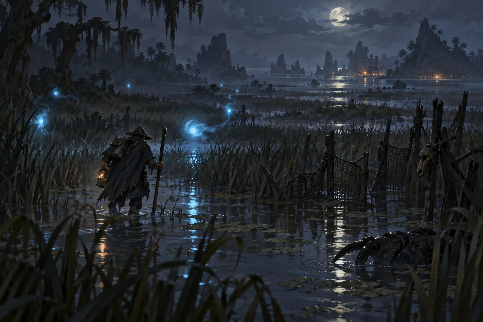 Concept illustration of The Wisp Lanterns